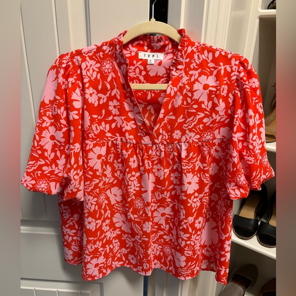 THML vneck blouse